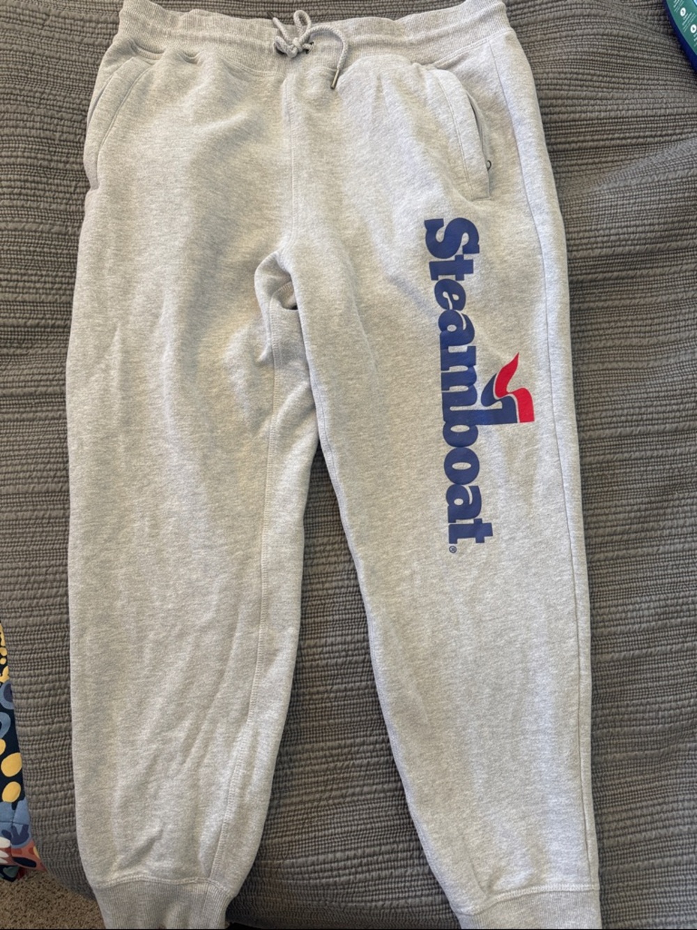 Gray Logo Joggers - Women's Comfortable Track Pants